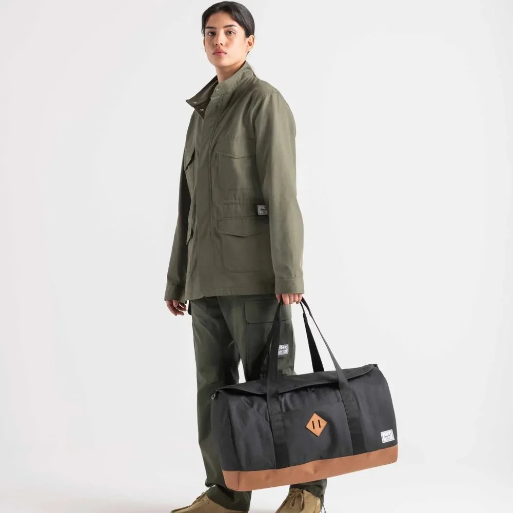 NWT! Herschel Heritage Duffle Black‎